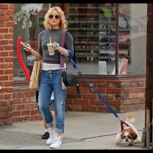 Mother Denim Ripped Boyfriend Jeans